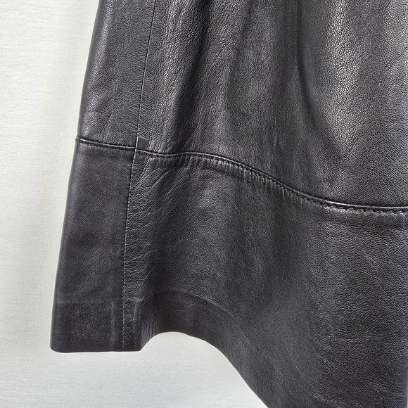 Miss Wu Black Leather Circle Skirt Size 8 Nordstrom Exclusive - Picture 7 of 14